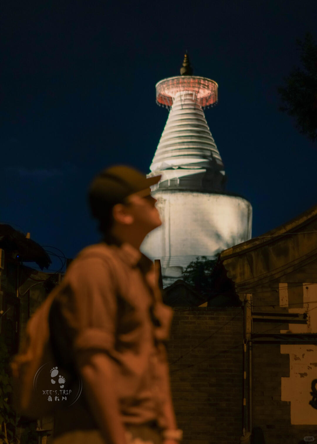 白塔寺 | 夜晚的北京胡同图片 4
